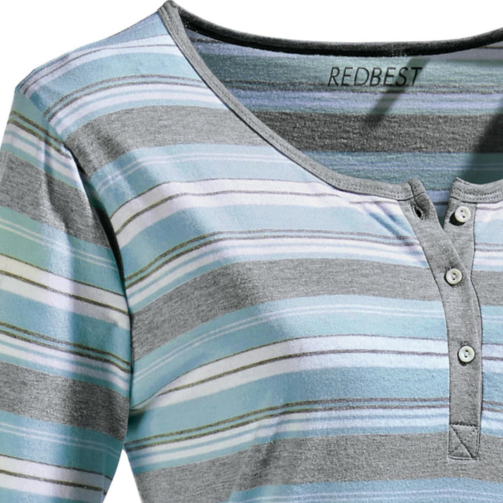 REDBEST Damen-Nachthemd Single-Jersey Mint Grösse 36/38