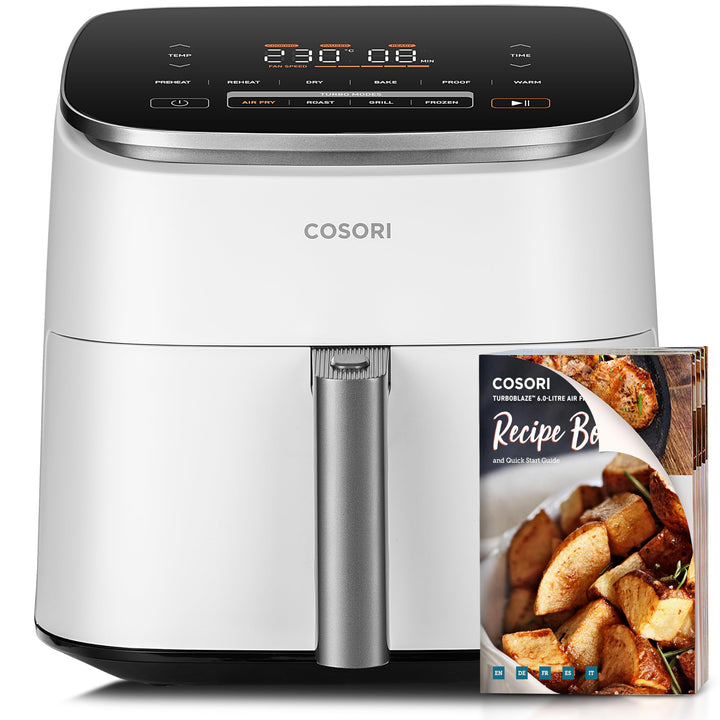 COSORI Turbo Blaze Luftfritteuse, 6 l, Air Fryer, 46% schneller, mit DC-Motor, 9-in-1-Öl-Fritteuse m