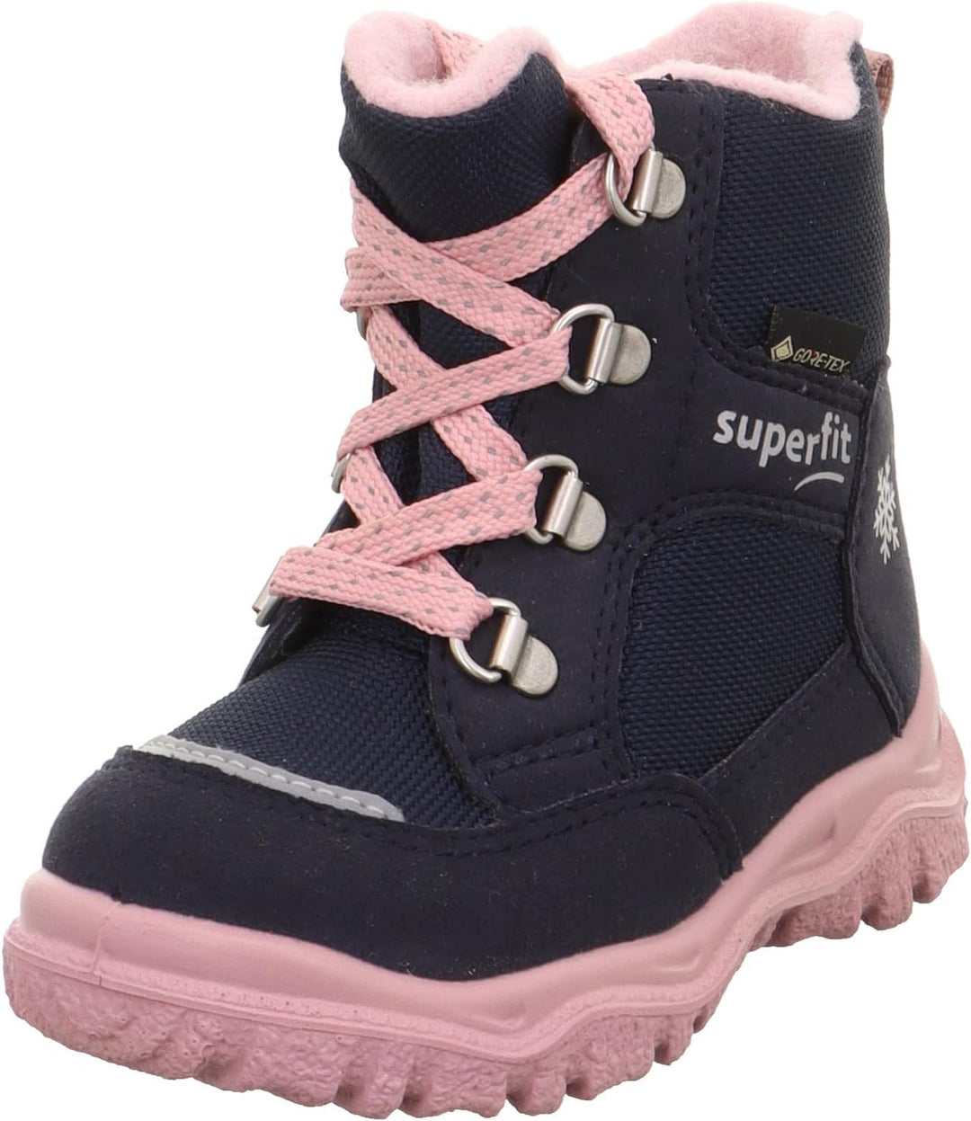 Superfit Mädchen Husky1 Schneestiefel 23 EU Blau Rosa 8010 00, 23 EU Blau Rosa 8010 00