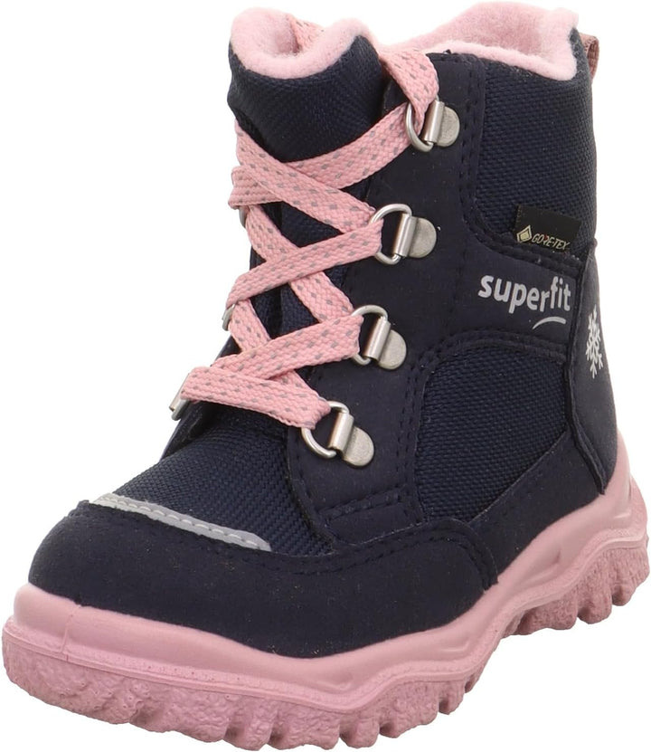 Superfit Mädchen Husky1 Schneestiefel 23 EU Blau Rosa 8010 00, 23 EU Blau Rosa 8010 00