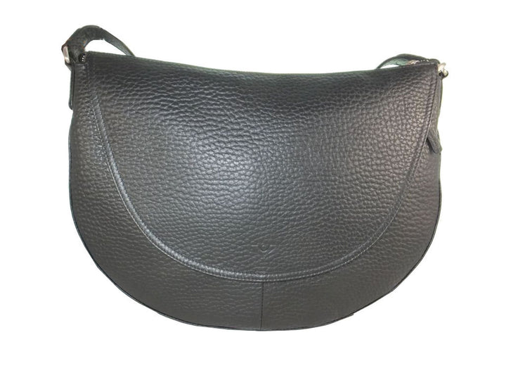 Voi New Zealand Vicky Schultertasche Leder 36 cm Schwarz, Schwarz