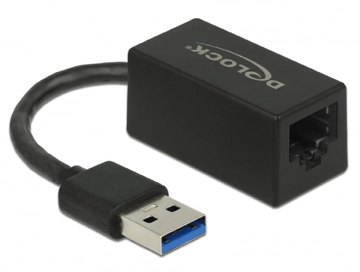 Delock Adapter SuperSpeed USB (USB 3.2 Gen 1) mit USB Typ-A Stecker > Gigabit LAN 10/100/1000 Mbps k