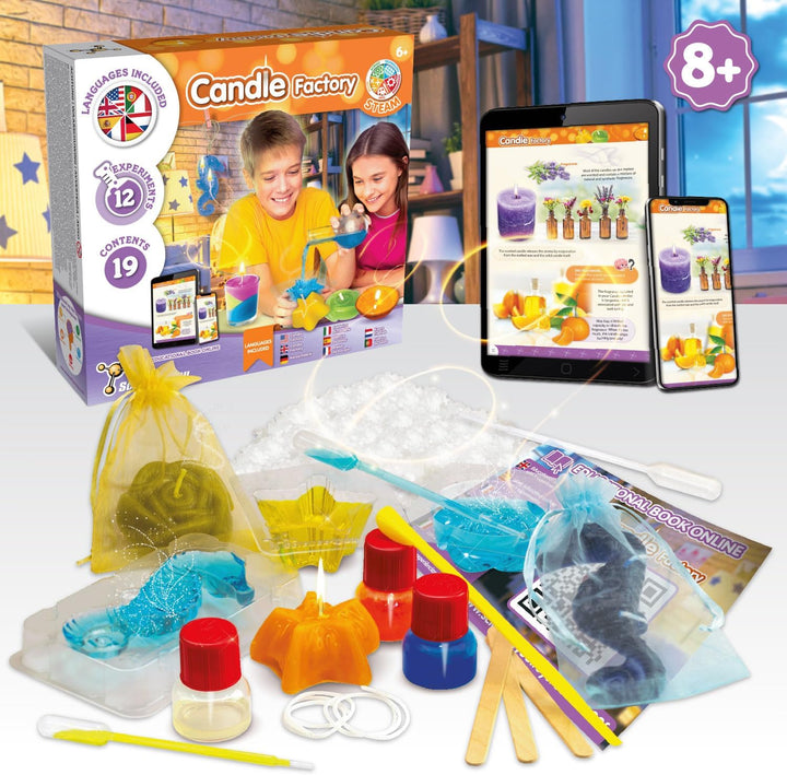 Science4you Kerzen Atelier - Kerzen Selber Machen Set für Kinder, Kerzen Herstellen Set mit Experime