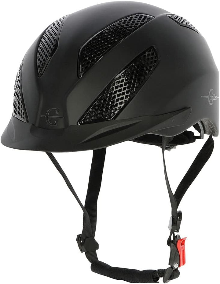 Kerbl Covallerio Reithelm eXite, Disc-System, Fast-Click-Verschluss, Unisex S/M