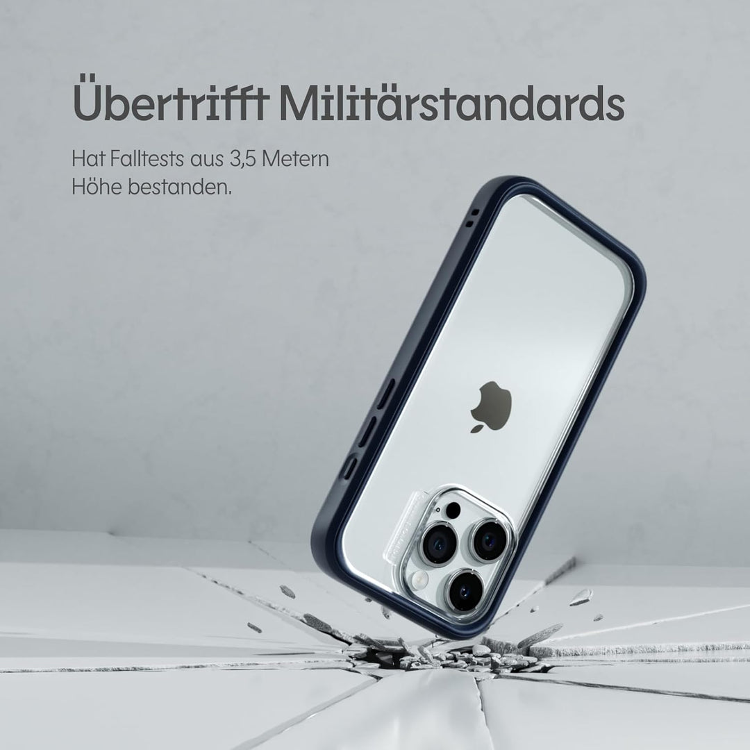 RhinoShield Modulares Case kompatibel mit [iPhone 15 Pro Max] | Mod NX - Anpassbare &amp; stossdämpfende