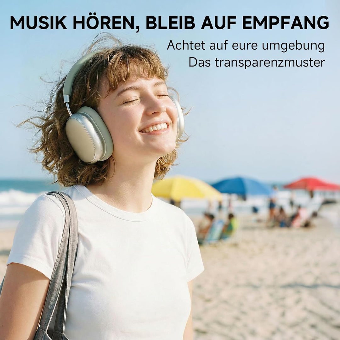 FOFUN NC95 Kopfhörer Kabellos Bluetooth 6.0,Hybrid Noise Cancelling Kopfhörer mit Drehknopf,65+ Stun