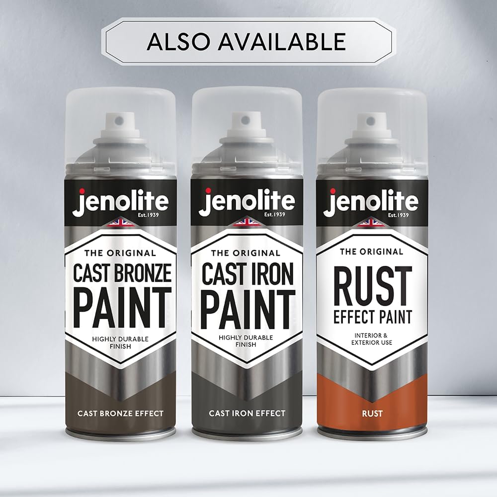 JENOLITE Bronze-Sprühfarbe, 400 ml, strukturierte Effektfarbe, realistische Gussbronze-Farbe, Sprühf