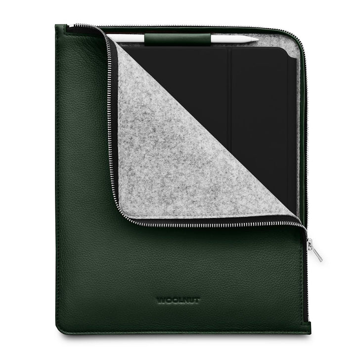 Woolnut Leder Folio Case Hülle Tasche für iPad Pro 12.9 Zoll - Grün 12.9-inch iPad Pro Grün, 12.9-in