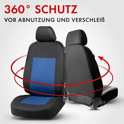 Walser Auto-Sitzbezug Sandray Komplettset, Universal PKW-Sitzbezüge 4-teilig, Auto-Schonbezüge, 2 Vo