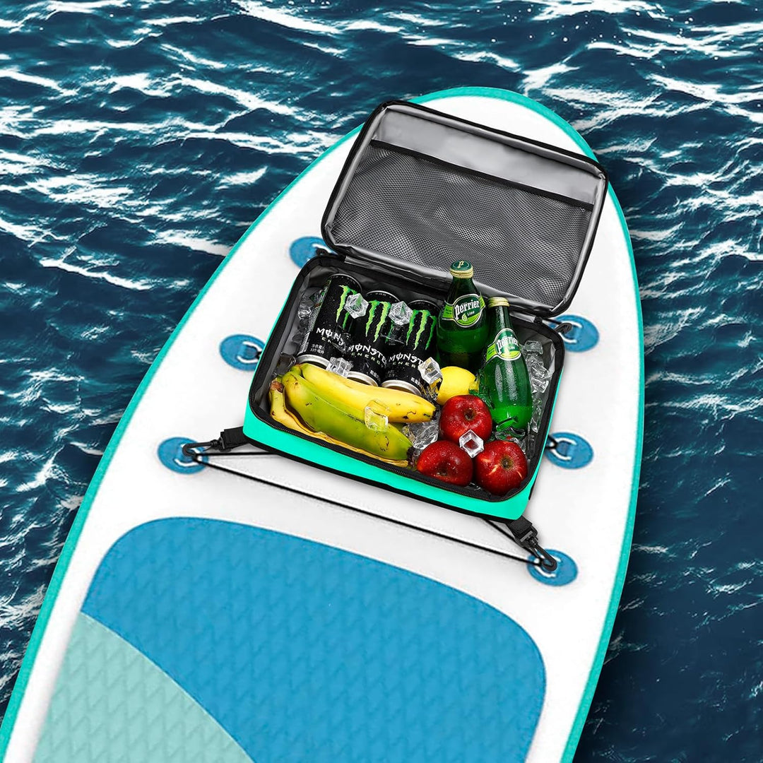 Paddle Board Kühltasche, wasserdichte Surf Sup Deck Kühltasche, isoliert, auslaufsicher, 10 Dosen, S