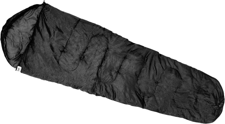 Bundeswehr Mumienschlafsack schwarz Schwarz