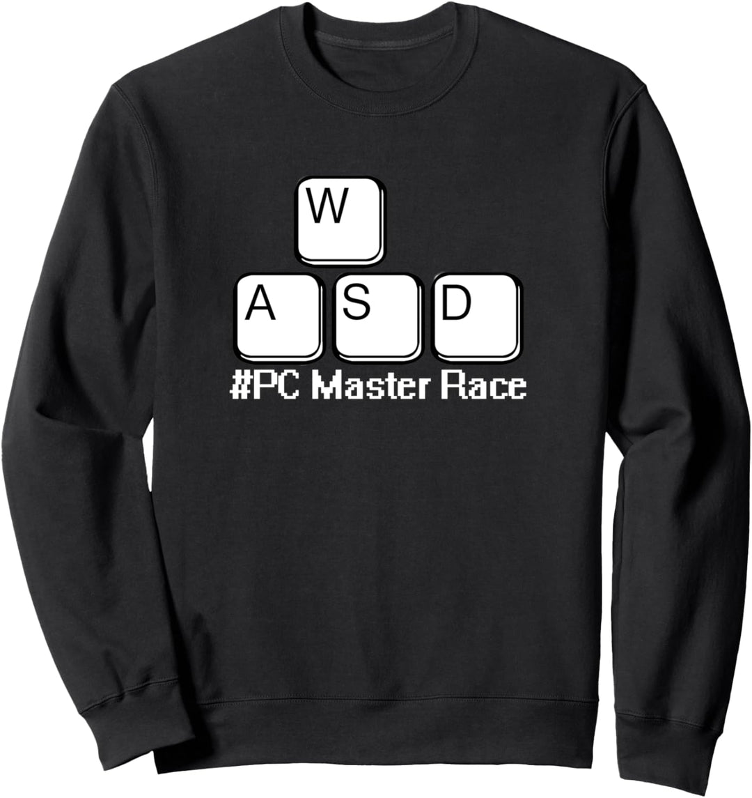 WASD PC Master Race Keys #PCMasterRace funny Gaming PC Gamer Sweatshirt