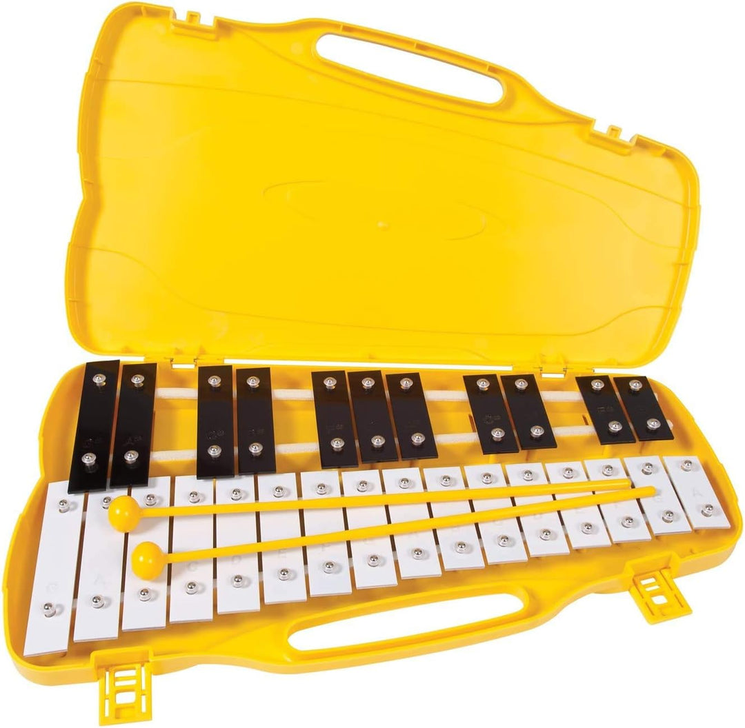 Performance Percussion G4-A6 Glockenspiel, 27 Metallplatten, mit schwarz-weissen Metallplatten