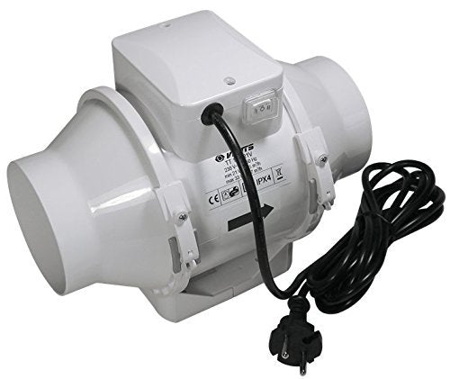 VENTS TT 125 R1V Ø125mm - 2 Geschwindigkeiten 220m3/h / 280m3/h - verkabelt