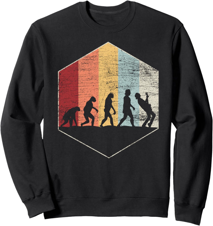 Guitarist Vintage Herren Retro Evolution Gitarre Sweatshirt