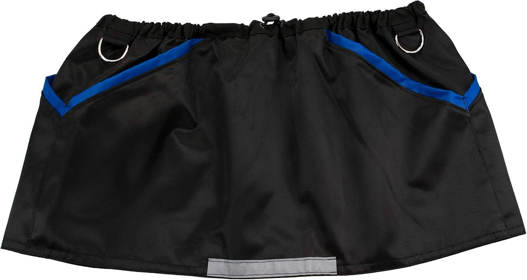 Berra Hundesportweste Trainingsgürtel halbe Weste Trainingsweste Dummyweste S = 108cm schwarz/blau,