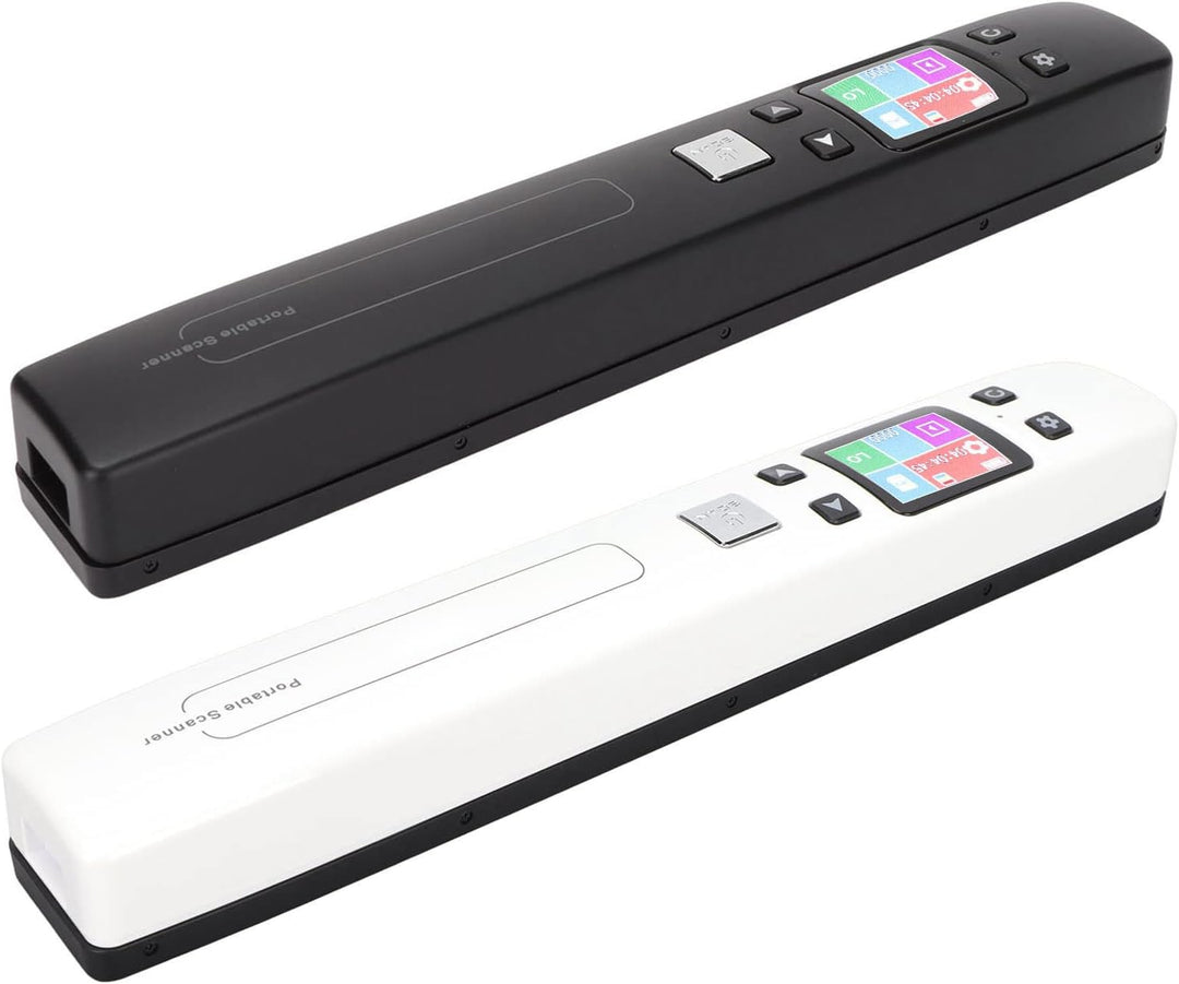 ciciglow Dokumentenscanner, 300 600 1050 DPI Tragbarer Handscanner Monochromatischer Farbmod-Belegsc