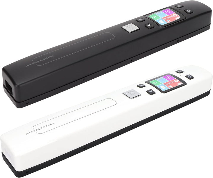 ciciglow Dokumentenscanner, 300 600 1050 DPI Tragbarer Handscanner Monochromatischer Farbmod-Belegsc