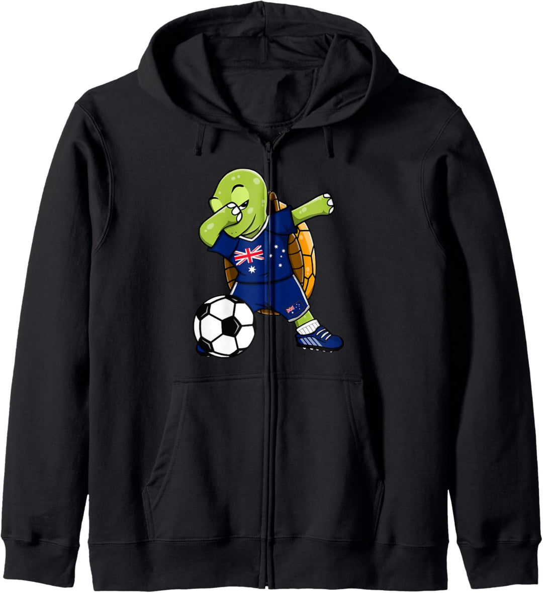 Dabbing Schildkröte Australien Fussball Australische Flagge Kapuzenjacke