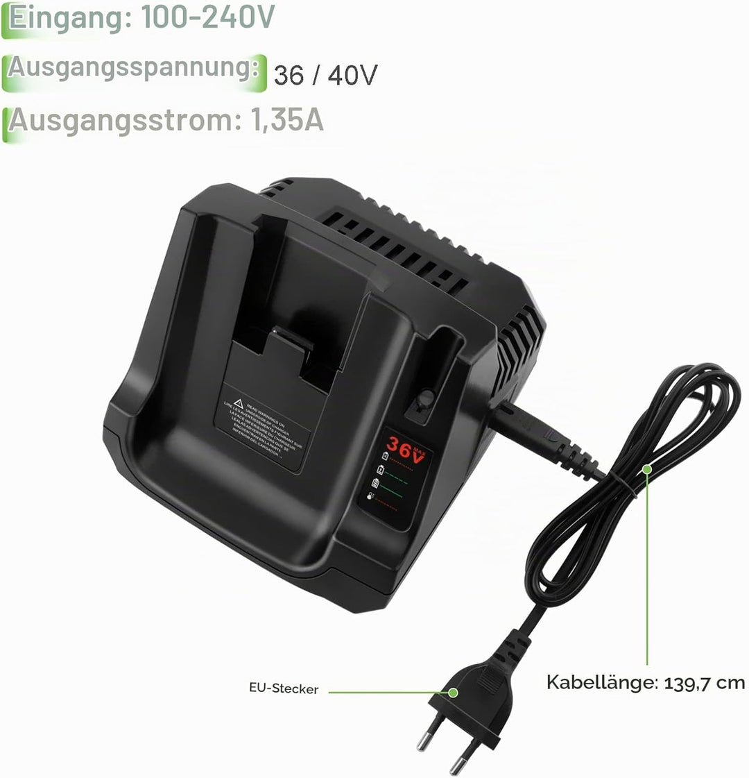 ADVTRONICS LCS36 / LCS40 Ladegerät BDC2A36 LCS36 LCS40 für 36V Akku BL2536 BL20362 LBX2040 LBX36 LBX