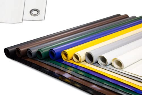LKW PVC Plane 700g/m² PVC Material – extra stark – mit Ösen und ohne Ösen – Premium Abdeckplane (Bla