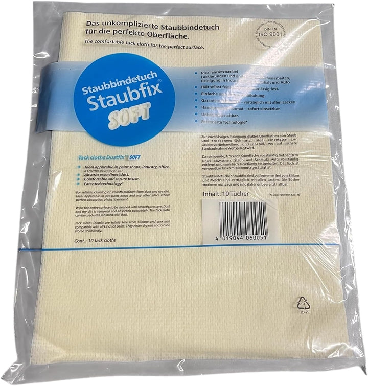 Staubbindetuch Staubfix Soft I Staubtuch für alle Lacke geeignet I Wasserbasislack, Autolack, Effekt