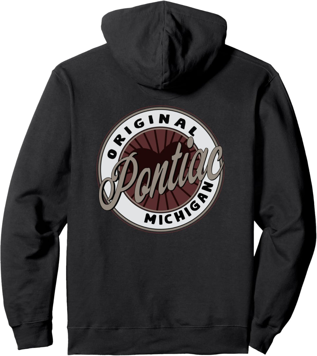 Pontiac Reise-Souvenir zu Michigan Pullover Hoodie