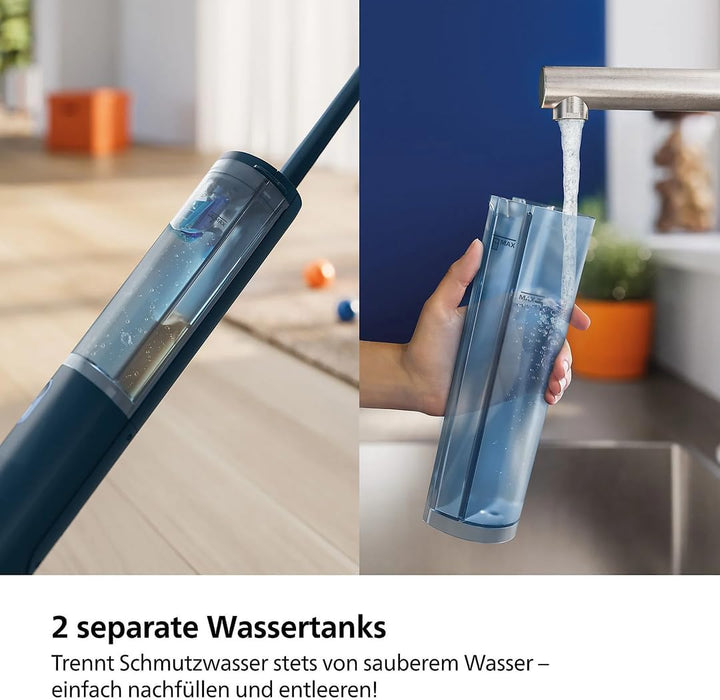 Philips OneUp 3000 Series elektrischer Wischmopp - 2X sauberere Böden², 2X schnelleres Wischen, kabe