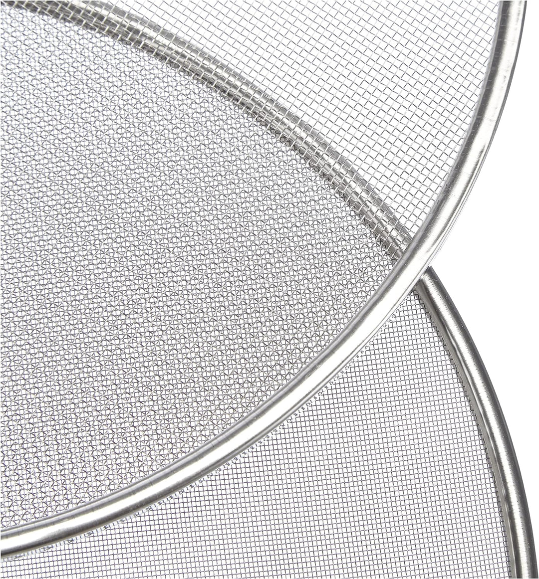De Buyer - Edelstahlsieb mit 4 auswechselbaren Siebeinsätzen (3mm/ 2mm/ 1mm/ 0,5mm Durchmesser) - 46