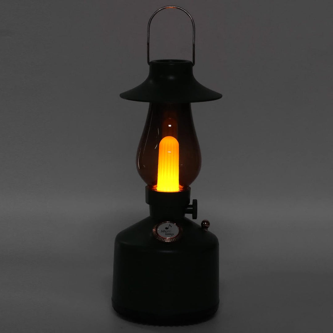 Vintage-Nachtlicht, Retro-Musik-Nachttischlampe, Tragbarer Bluetooth-Lautsprecher mit Dimmbarer, Wei