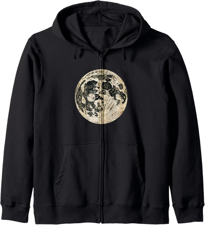 Awesome Vintage Moon Kapuzenjacke