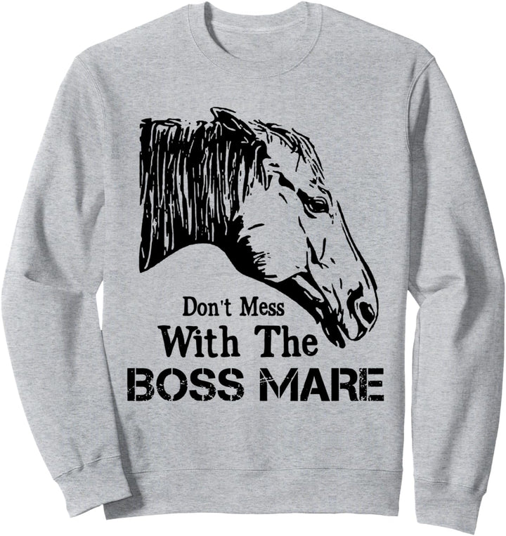 Leg dich nicht mit dem Boss Mare Shirt an Sweatshirt
