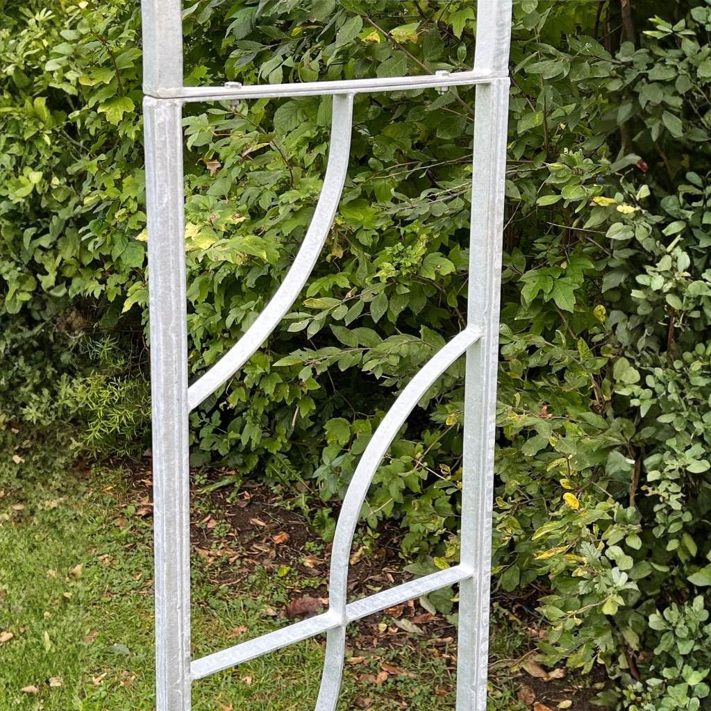 DanDiBo Rosenbogen Verzinkt Massiv 150 cm Torbogen 96516 Wetterfest Rundbogen Volleisen Rankhilfe Ga