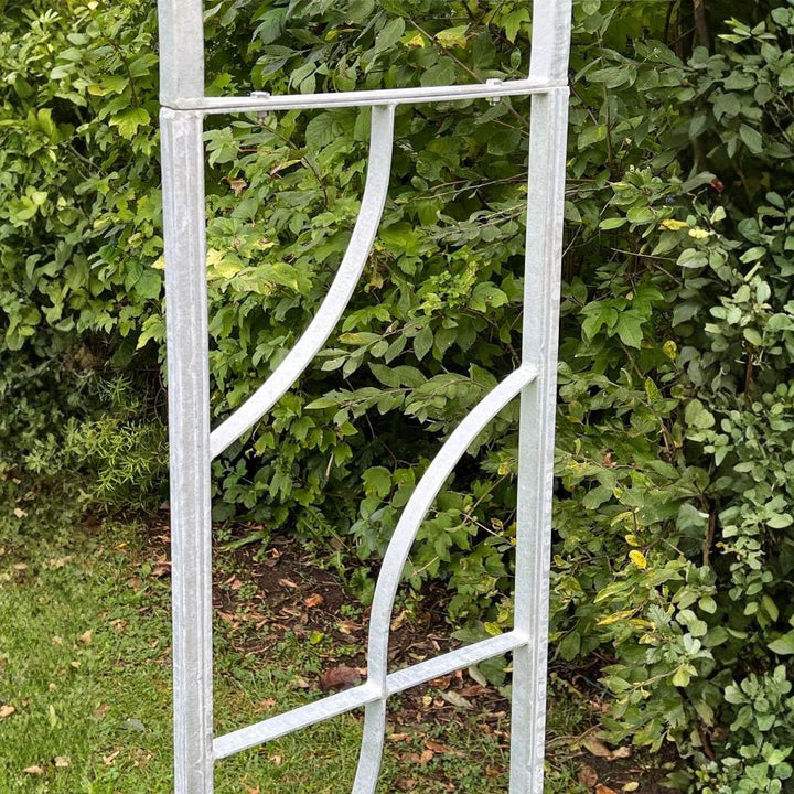 DanDiBo Rosenbogen Verzinkt Massiv 150 cm Torbogen 96516 Wetterfest Rundbogen Volleisen Rankhilfe Ga
