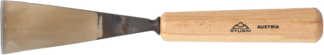 STUBAI Stemmeisen Stechbeitel Serie 52 - Form 3 | Gerades Flacheisen - 45 mm, mit Holzgriff, zum Vor