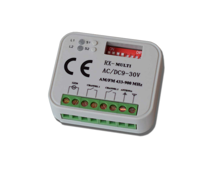 Universal Funkempfänger Schartec RX kompatibel mit Sommer 4020 - Hörmann HSM 4- Marantec 302 - Nice