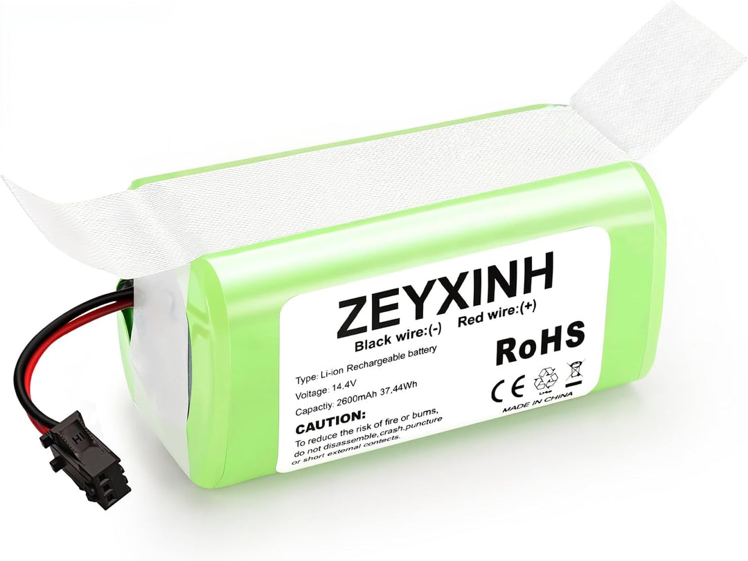 ZEYXINH 2600mAh 14.4V Li-ion Ersatzakku für Ecovacs Deebot N79 N79S DN622 RoboVac 11 11S 11S MAX 12