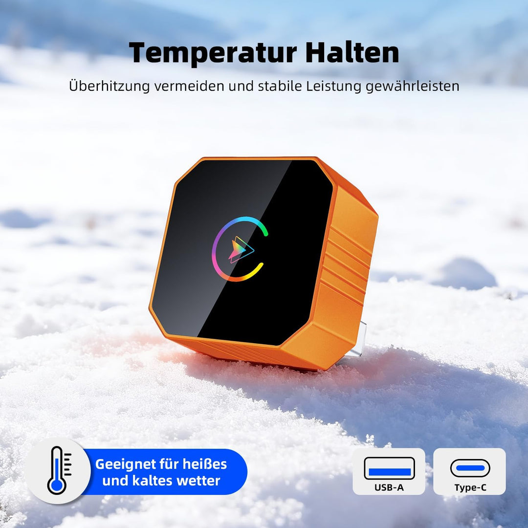Wireless CarPlay Adapter für iPhone, 2026 Upgrade Wireless Carplay, Plug und Play, USB/Type-C, Schne