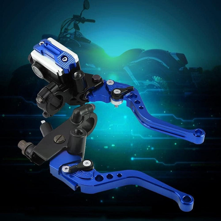 Qiilu 1 Paar Universal-Brems- und Kupplunghebel für Motorräder mit 7/8-Zoll-Lenker (22 mm), für Haup