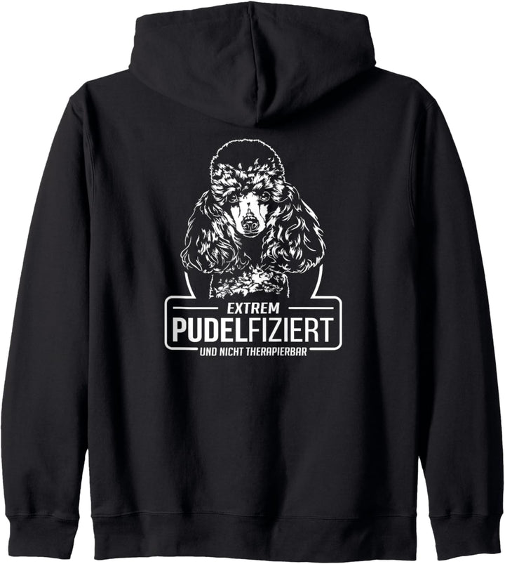 Lustiger Pudel Pudelfiziert Hunde Spruch Hundespruch Kapuzenjacke