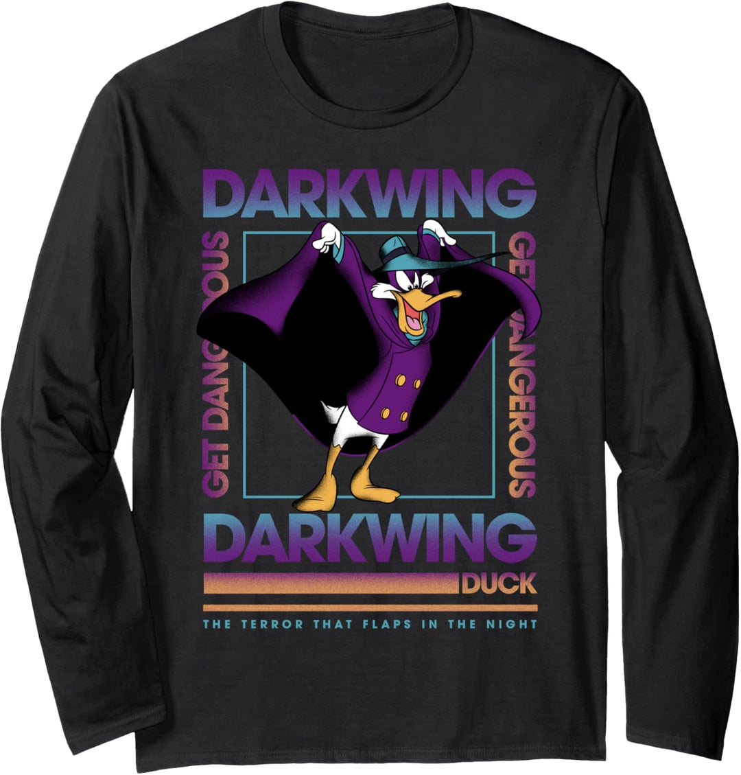 Disney Darkwing Duck Get Dangerous Square Langarmshirt