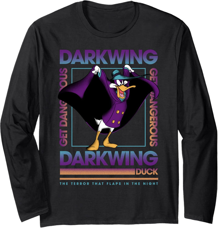 Disney Darkwing Duck Get Dangerous Square Langarmshirt