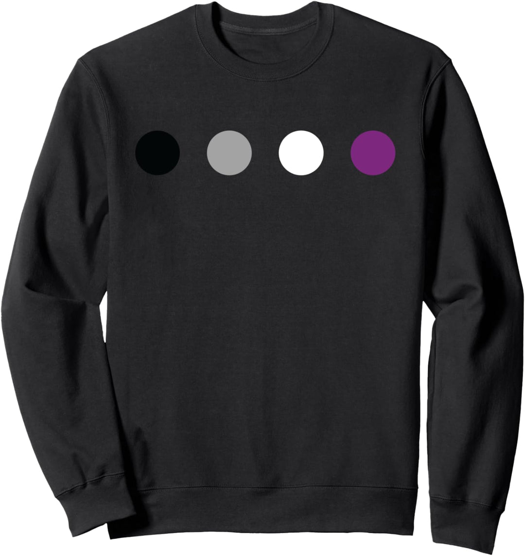 LGBTQ Asexuelle Pride Flagge – LGBTQIA+ Polka Dot Asexuell Sweatshirt
