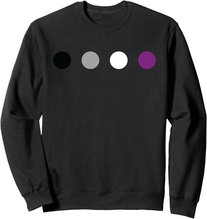 LGBTQ Asexuelle Pride Flagge – LGBTQIA+ Polka Dot Asexuell Sweatshirt