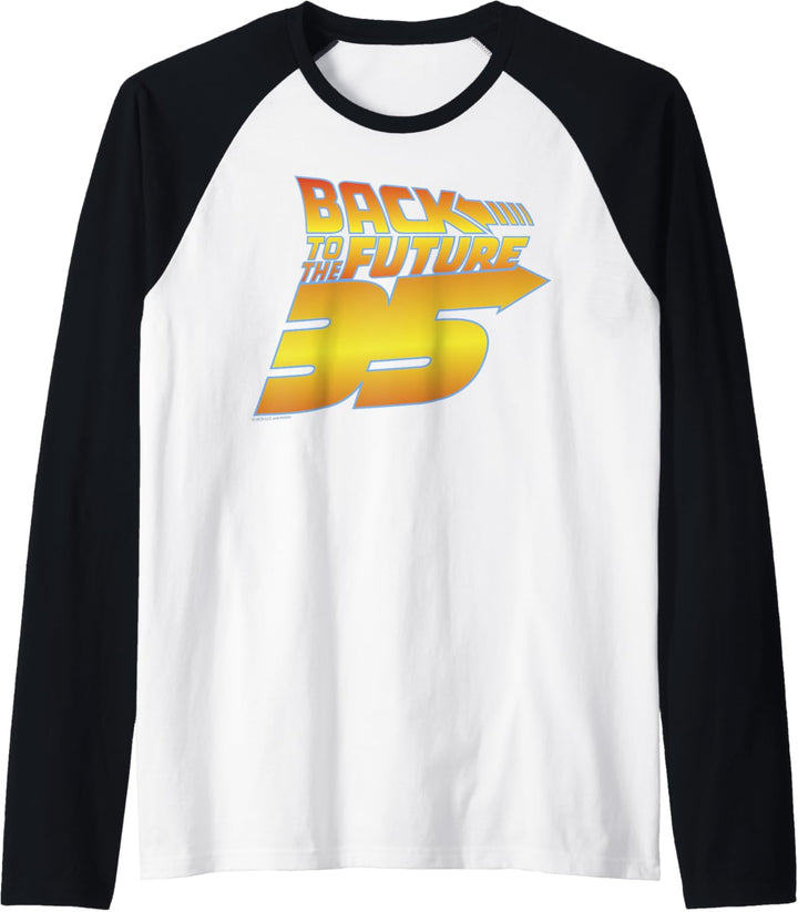 Back To The Future 35th Gold Logo Raglan