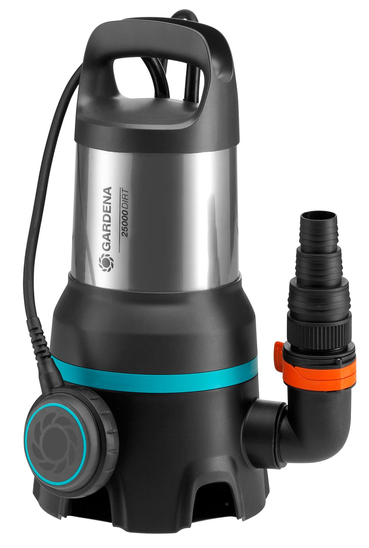 Gardena Schmutzwasser-Tauchpumpe 25000: Tauchpumpe mit Fördermenge 25.000 l/h, Automatic-Funktion, S