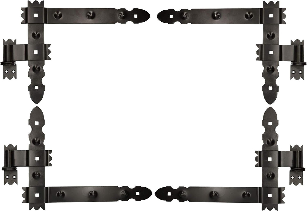 KOTARBAU® Winkelband 400 x 300 mm mit Kloben 2 Paar Fensterladenband Winkelscharnier Türband Torband