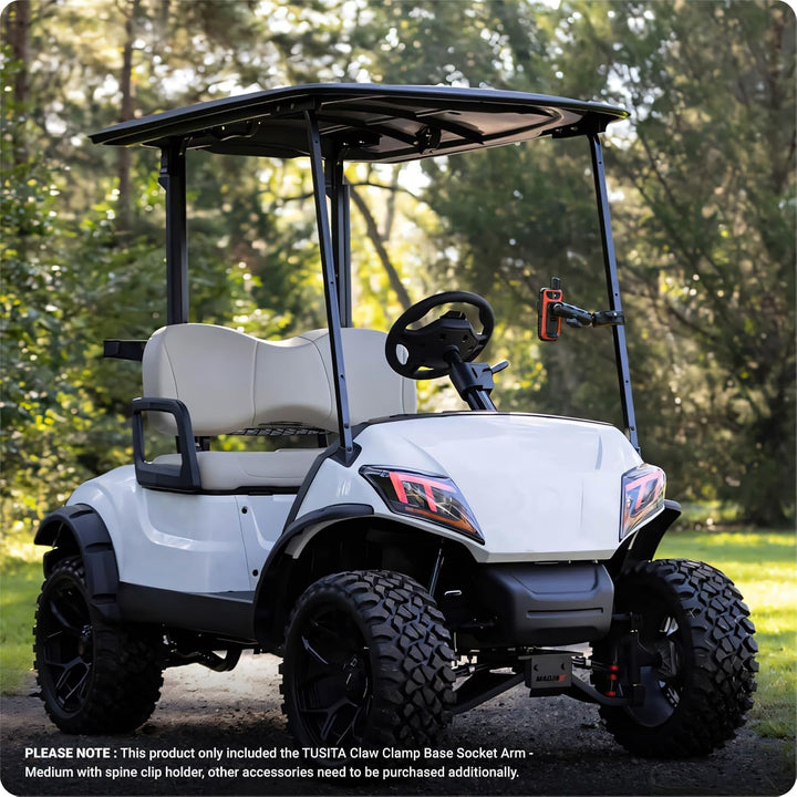 TUSITA Motorrad ATV/UTV Halterung Kompatibel mit Garmin Handheld GPS Geräte - Klaue Klemmbasis, Mitt