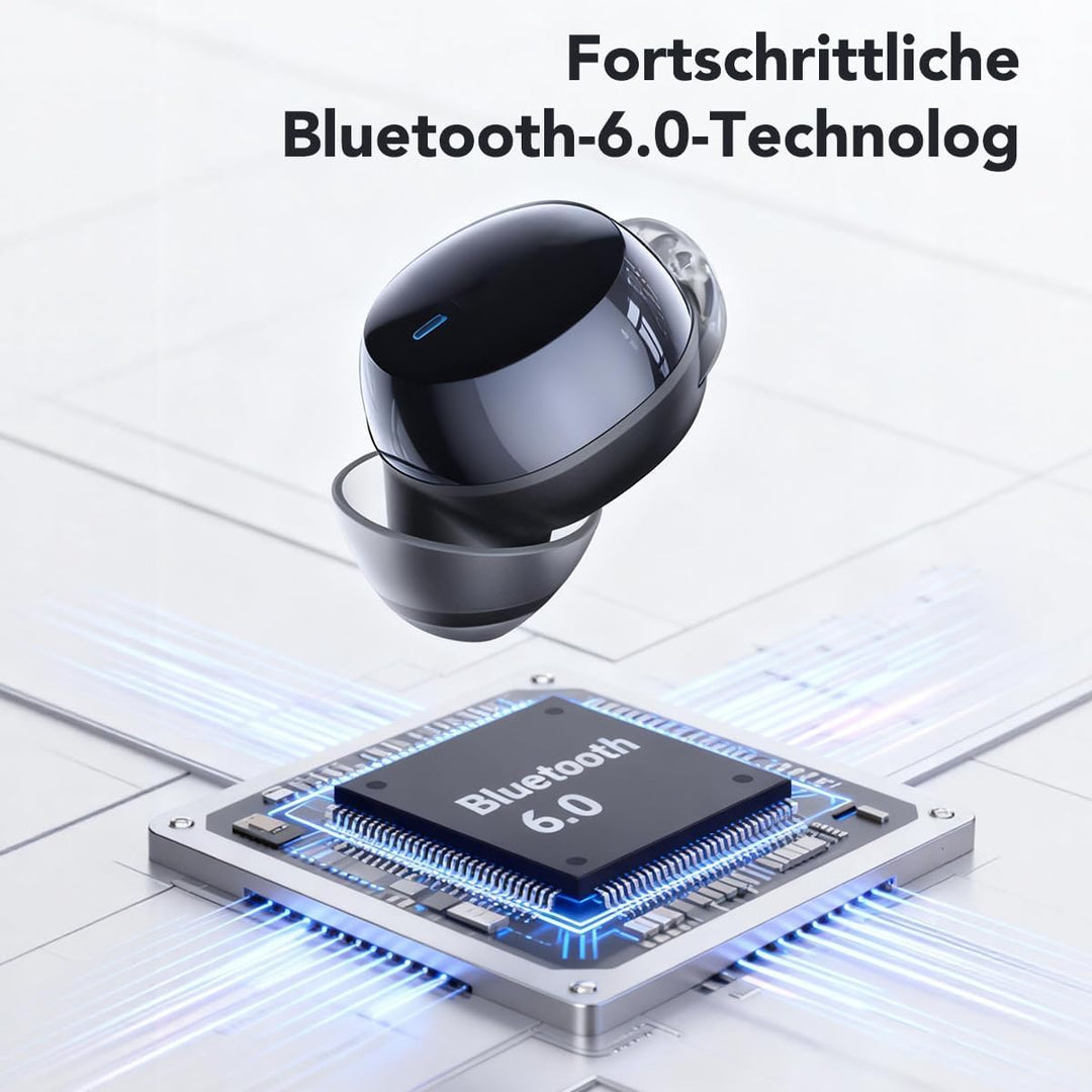 MS216 Schlaf Ohrhörer Bluetooth 6.0 Leichtgewicht-Kopfhörer im Ohr, Mini-Schlafkopfhörer mit flachem
