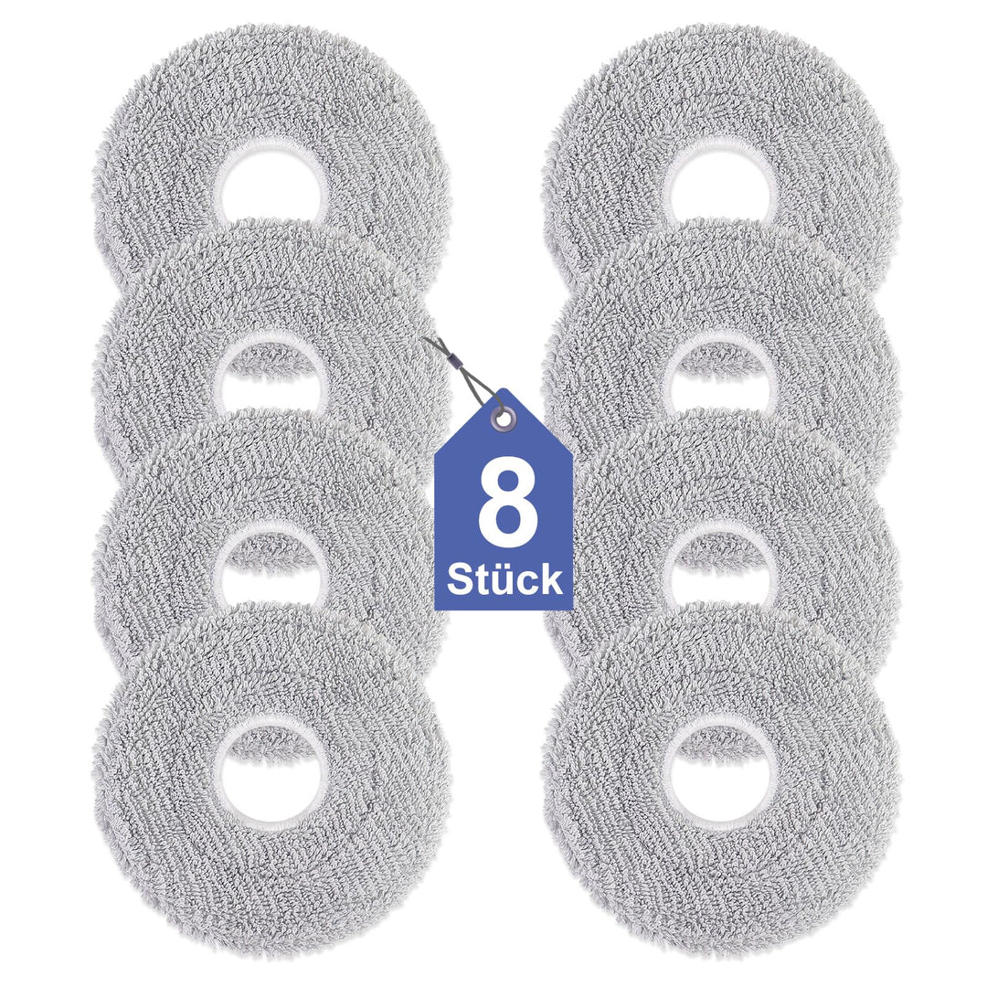 8 Stück Wischtücher für Dreame L10s/L10/L20/X40/L40/X50/L50 Pro Ultra, für Xiaomi X20 Pro/Max, für E